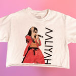 Los Angeles Apparel FRCHS Los Angeles x Aaliyah Singer Cotton Short Sleeve Crop Top - Small Photo 0