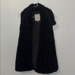 Jack by BB Dakota Black Faux Fur Vest Open Front Women’s Small S Photo 3