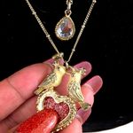 Betsey Johnson GORGEOUS BETSY JOHNSON GOLD TONE BIRD NECKLACE Photo 0