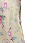 ZARA  NWT Floral Print Satin Effect Dress Cut-Out Details Size Medium Photo 9