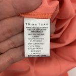 Trina Turk Size 4 Jumpsuit Josephine Coral Ruffle Cold Shoulder Trouser Coral Photo 9
