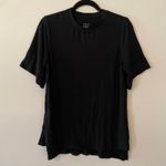 ADAY  Black Essentialist Short Sleeve T-Shirt Stretchy Oversized Women size Small Photo 1