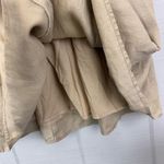 Banana Republic  Tan Linen Knee Length A-line Skirt Tie Drawstring Waist 8 Photo 3