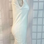 Venus White Sleeveless Crochet Top White Knit Sweater Dress Size M Photo 3