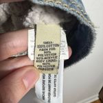 Ruff Hewn  90s Y2K Faux Fur Collar Denim Jacket Women L Blue Western Sherpa Lined Photo 5