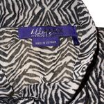 Miley Cyrus  Maxx Sheer Zebra Print Button Down Blouse Ruffled Front Cap … Photo 6
