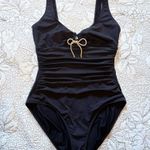 LAUREN RALPH LAUREN Beach Club
Solids Laced Over The Shoulder Swimsuit~ 12 Black Photo 11