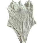 AllSaints White Lace Erity Bodysuit Adjustable Straps Racerback Size 6 Snaps Photo 3