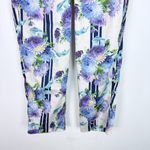 J.Crew Drapey Pull-On Pant in Vintage Floral Stripe Ankle Size 4 EUC Photo 4
