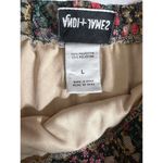 Andi + James Women's Floral Lace Overlay Pleated Accordion Pleats Midi Skirt Size L Photo 3