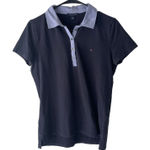 Tommy Hilfiger  Size Medium Prep Collared Blue‎ Short Sleeve Polo Shirt Photo 0