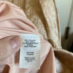 J.Crew Factory New Pink Rose Gold V Neck Jacquard Flare Dress Photo 4