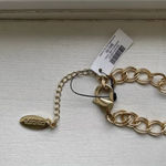 Chico's Necklace NWT Statement Hard Plastic Green Faceted Bib Collar Photo 4