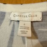 Charter Club  Cardigan Sweater Nautical Sailboat Palm Tree Beach Travel NWT Large Photo 8