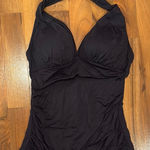 Bleu Rod Beattie  classic black tankini‎ halter swim top size 6 bathing suit Photo 0
