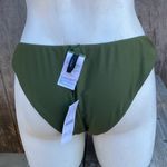 J.Crew  Green Mid Rise Cheeky Coverage Bikini Swim Bottom Size Medium NWT Size Sm Photo 2