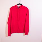 J.Crew Long Sleeve Everyday Cashmere Knit Pullover Hoodie Sweater Bright Cerise Photo 0
