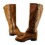 Franco Sarto Women's Perk Motorcycle Boot 7M Smooth Cognac Leather Photo 0