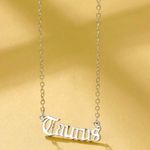 Boutique Silver Zodiac Taurus Necklace Photo 0