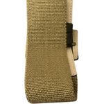 Another Line Black Leather Tabs Textile Fabric Wide Women’s Belt M Black/Khaki Photo 7