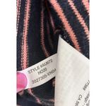 J.Crew Striped Hoodie Womens Size S Drawstring Coastal Beachy Navy Pink Photo 6