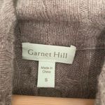 Garnet Hill  Light Purple 100% Cashmere Turtle Neck Sweater Size Small Photo 4