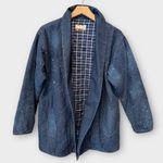 Pilcro Anthropologie Quilted Denim Kimono Jacket Paint Splatter Size XS Photo 6