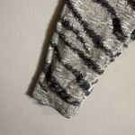 Soft Surroundings Zebra Print Fringe Knit Cardigan Sweater Women's Medium Shawl Photo 7