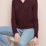 Brandy Melville ✨  Callan burgundy long sleeve✨ Photo 5