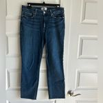 Paige  Cindy High-Rise‎ Straight Leg Jeans Dark Wash- 29 Photo 2