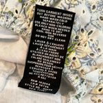 7 For All Mankind NWT Floral Eyelet Peplum Long Sleeve Shirt Size M Photo 7