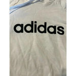 Adidas  Hoodie Size Small Hooded Sweatshirt White Athletic Athleisure Photo 2