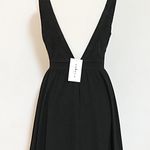 Low Cut Lace Black Formal Open Back Dress Size M Photo 1