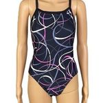 Nike black with pink, grey and white “Fastback” one-piece in size 36=10. EUC Photo 0