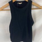 Open Edit  Ribbed Crop Top Black Size small Photo 0