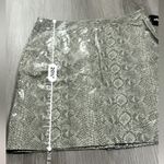 Xhilaration Gray Python Snakeskin Print Mini Skirt Size 11 Photo 3
