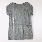 Free People Endless Shore Gray Short Sleeve Linen Sundress NWOT Size S Photo 5