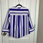 J.Crew  striped poplin cotton shirt size‎ small vacation cruise beach Photo 4