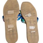 Bamboo Women's multicolor Snake Skin Straps Flats Sandals Photo 3