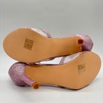 Perphy Glitter Ankle Strap Heels Womens 8.5 Pink Open‎ Toe Evening Party Shoes Photo 6