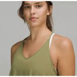 LULULEMON Women's Bronze Green Silk Modal Tied T Photo 2