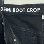 J.Crew Women’s  Demi Boot‎ Crop Black Jeans Raw Hem High Rise Size 27 Tall Photo 8
