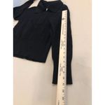 Women Small Cardigan Sweater Long Sleeve Pullover Black Knit Fishnets Y2K Boho Photo 6