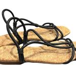 Vince  Black Leather Hazen Napa Slingback Gladiator Sandals Shoes size 10 Photo 2