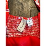 Joie  linen blend tropical floral tie shoulder cropped top size 6 Photo 2