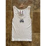 SKIMS Soft Lounge Tank Team USA White Size Large Photo 5