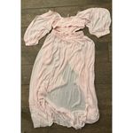 Free People Cross My Heart Cutout Maxi Dress in Rosewater Size Medium Photo 3