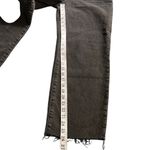 Madewell  Black Straight Leg Women's Raw Distressed Hem Jeans New w/ Tags Photo 3