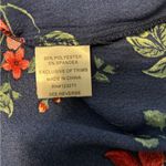 Stella Tweed  blue flower print long sleeve blouse size xl Photo 6