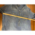 Lucky Brand Denim T Shirt Dress Women Small Western Fringe Festival Fall Boho Photo 3